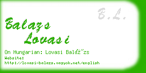 balazs lovasi business card